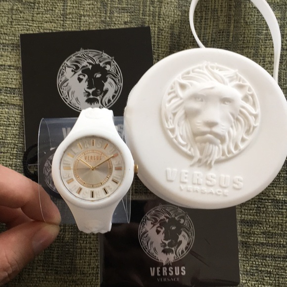 Versus Versace Accessories Womens Watch White With Gold Nwt
